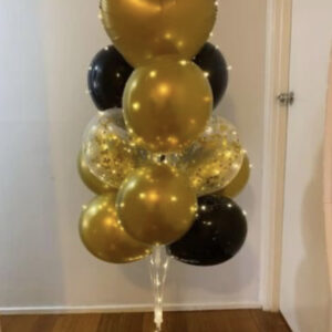 13-Balloon Bouquets With Glitter Balloons And Lights