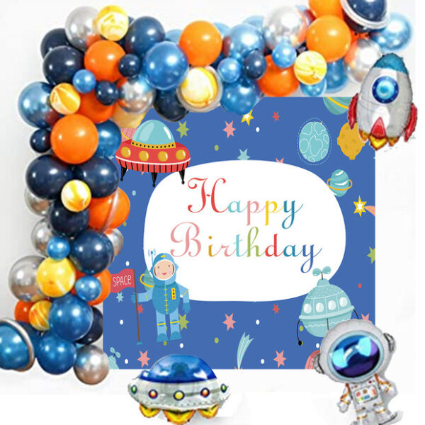 Balloon Garland- Astronaut Theme