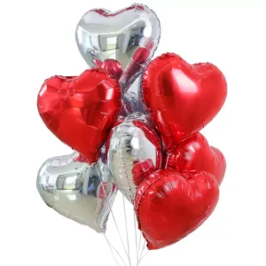 Foil Balloon In Heart Shape