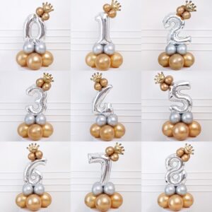 Big Balloon Columns With Number