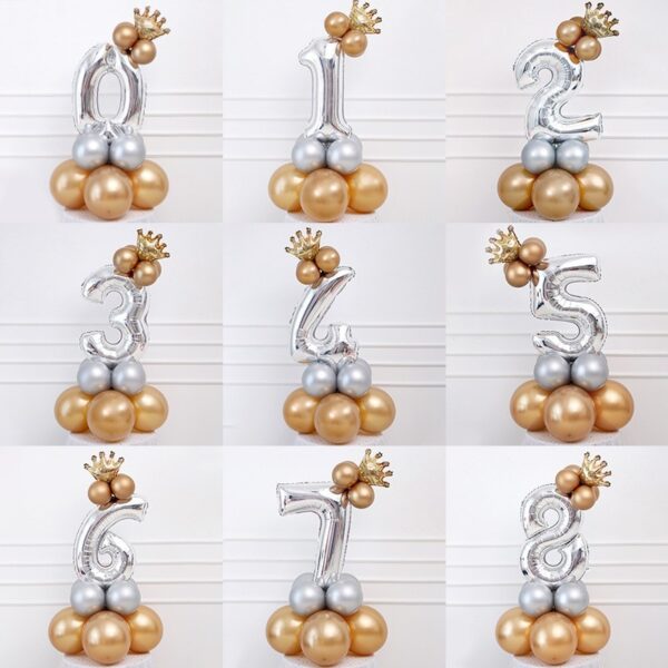 Big Balloon Columns With Number