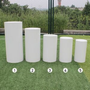 Metal Plinths In White