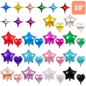 Foil Balloons In Different Shapes - Small