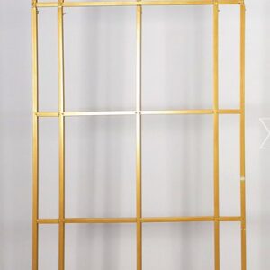 Metal Arch Frame In Gold And White