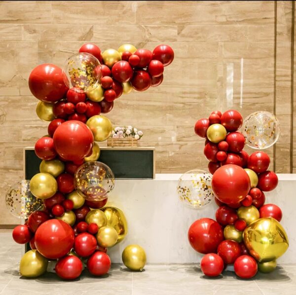 Half Balloon Arch With Glitter Balloons