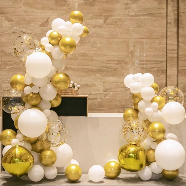 Half Balloon Arch With Glitter Balloons