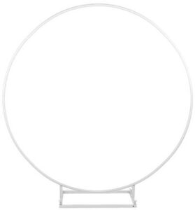 Metal Ring Backdrop In White