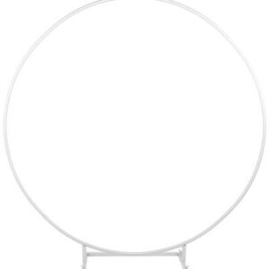 Metal Ring Backdrop In White