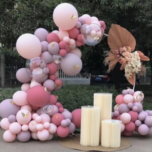 Balloon Garland With Artificial Butterflies