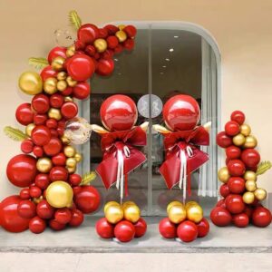 Half Balloon Arch And Bouquets For Grand Opening